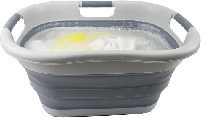SAMMART 30L Collapsible Plastic Laundry Basket - Image 7
