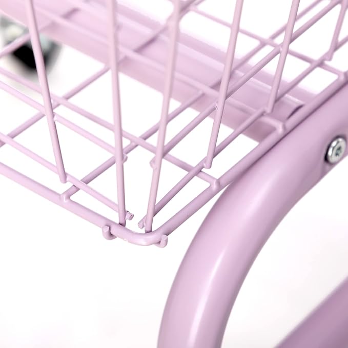 ALIMORDEN Laundry Cart with Clothes Rack, Rolling Laundry Butler with Wire - Image 8