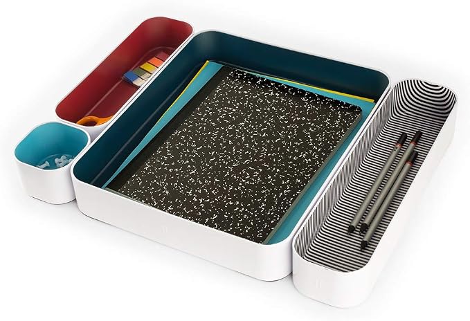 Three by Three Seattle 4 Piece Shallow Metal Organizer Tray Set - Image 3