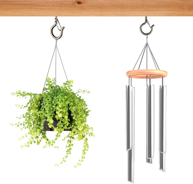50 Pack Screw-in Hooks for Outdoor String Lights, Q Hanger Hooks for Outside - Image 4