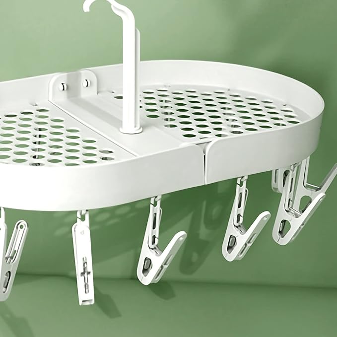 Pilipane Hanging Laundry Drip Hanger, Foldable Rotatable Clothe Drying Rack - Image 4