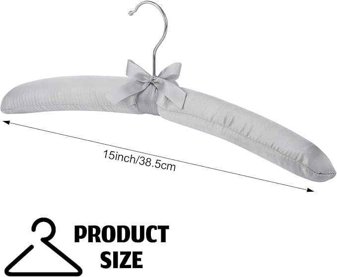 Jetec 24 Pieces Satin Padded Hangers - Image 3