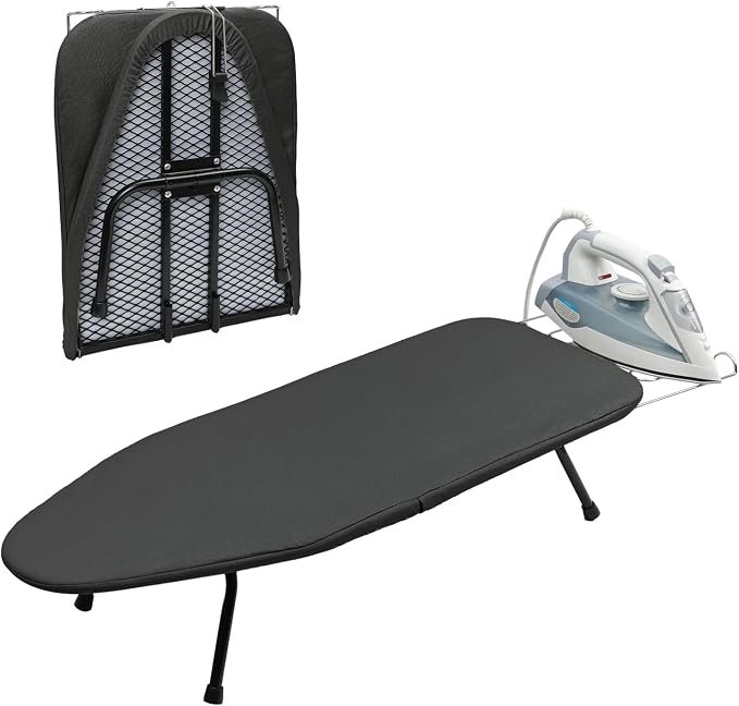 Mini Ironing Board Tabletop Ironing Board Compact Foldable Iron Board Thick by Unknown