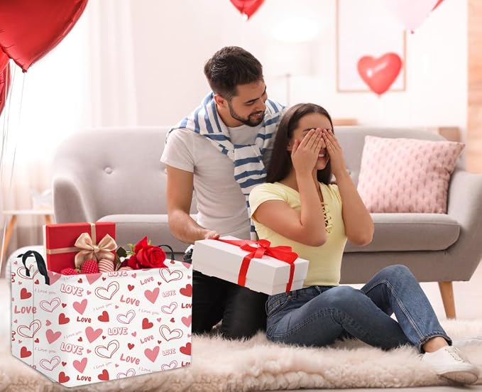HIYAGON Rectangular Valentines Gift Basket - Image 4