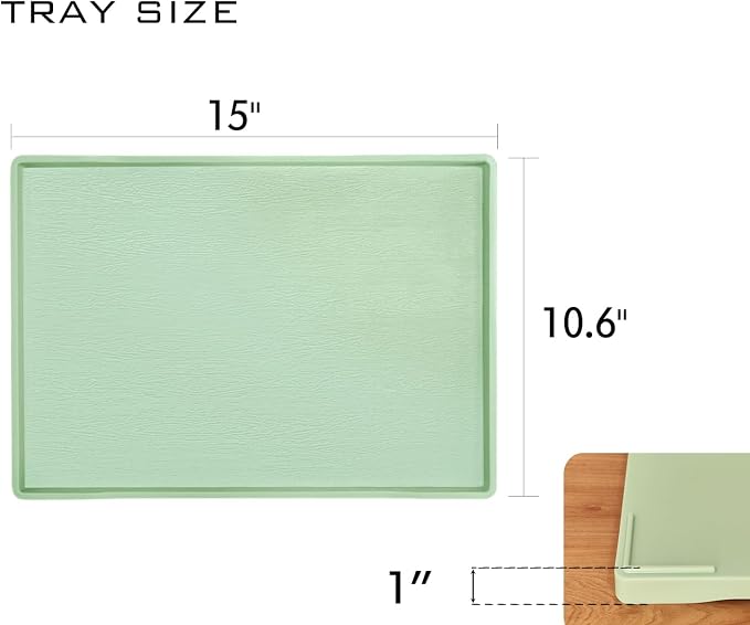 Green Serving Tray, Laegr Tray for Serving Accessory, Perfume and Display Use. - Image 6