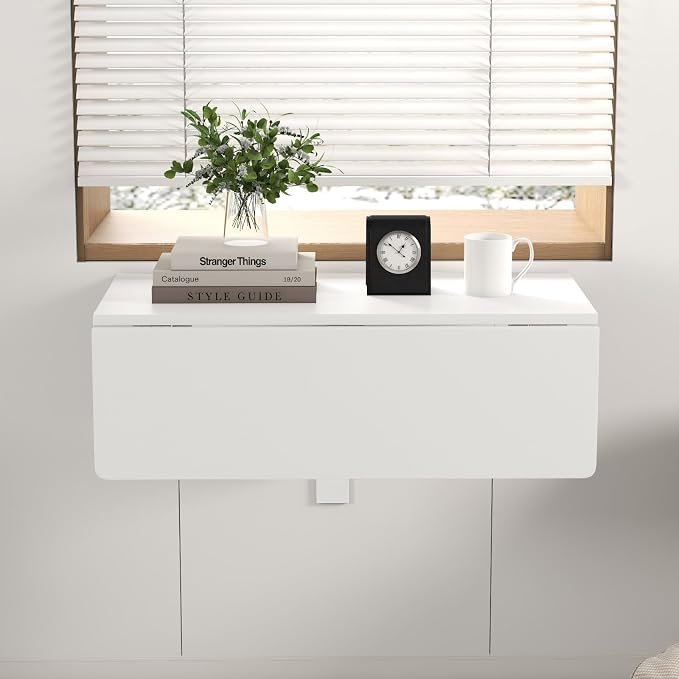 Wall Mounted Folding Table, 31.5" x 23.5" Floating Desk - Image 5