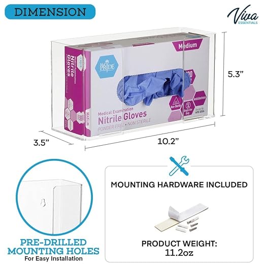 AdirMed VivaEssentials Single Glove Box Holder, Wall Mount or Free Standing - Image 4