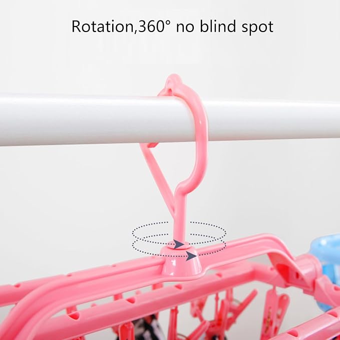 Foldaway Clothesline Hanger Thickened Arms Multiple Clip - Image 7
