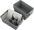 Plastic Storage Baskets Set, 4 Packs Small Desktop Storage Basket Bin by Doryh