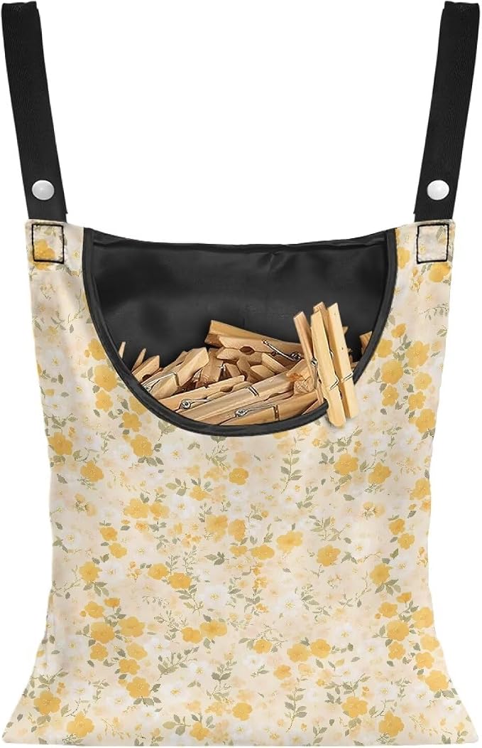 Clothes Pin Hanging Bag with Big Opening Storage Clothes Pins & Mini by Unknown