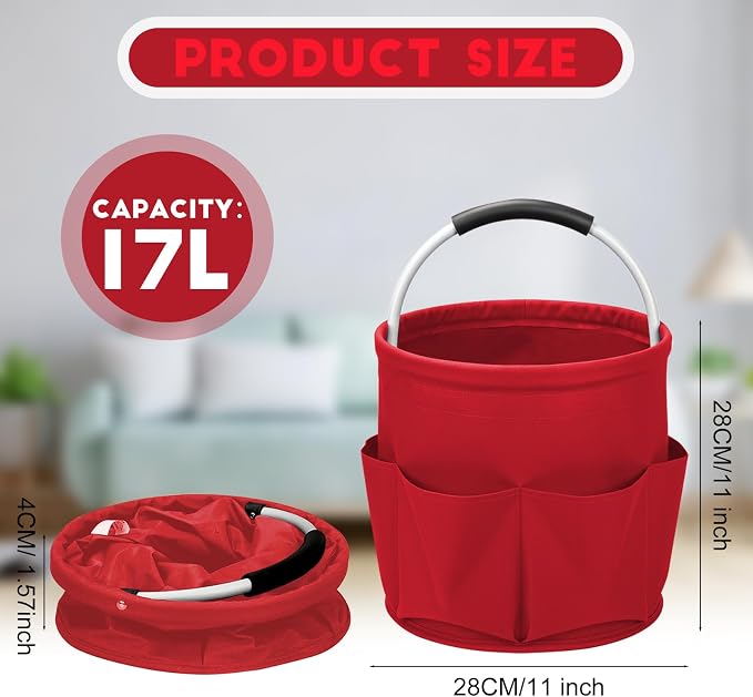 Cleaning Caddy for Cleaning Supplies, 17L Cleaning Supply Caddy - Image 5