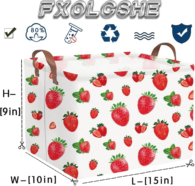 Rectangular strawberry basket, Waterproof foldable storage box - Image 7
