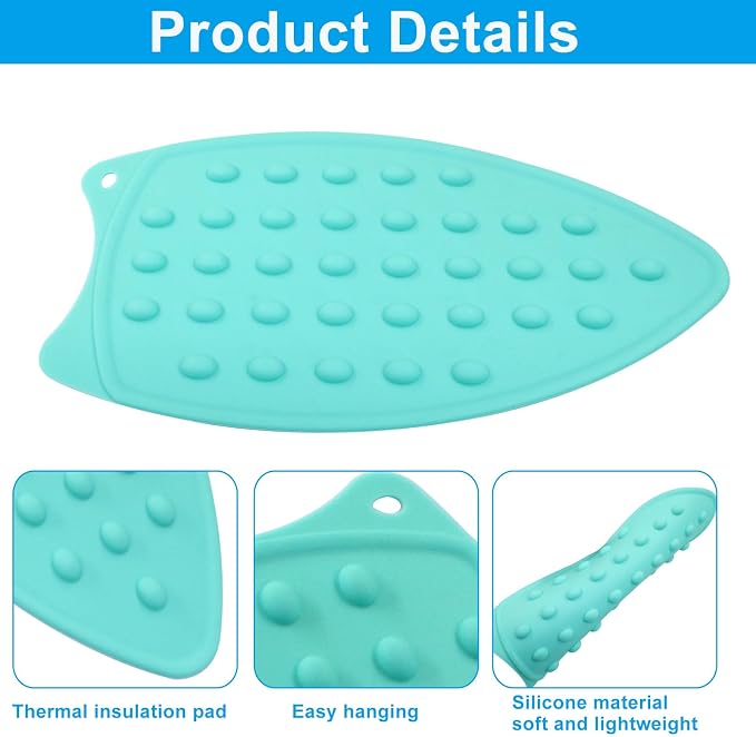 2 Pcs Silicone Iron Rest Pads Mat Iron Hot Heat Resistant Protective Pads - Image 2