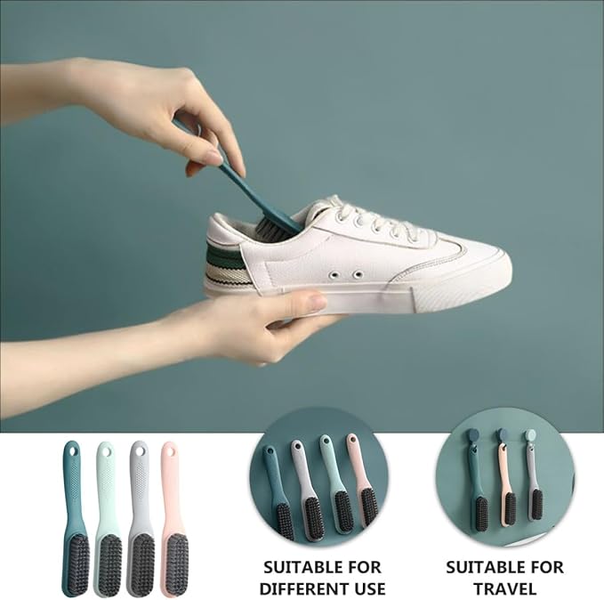 4 Pcs Long Handle Shoe Brush Set - Image 6