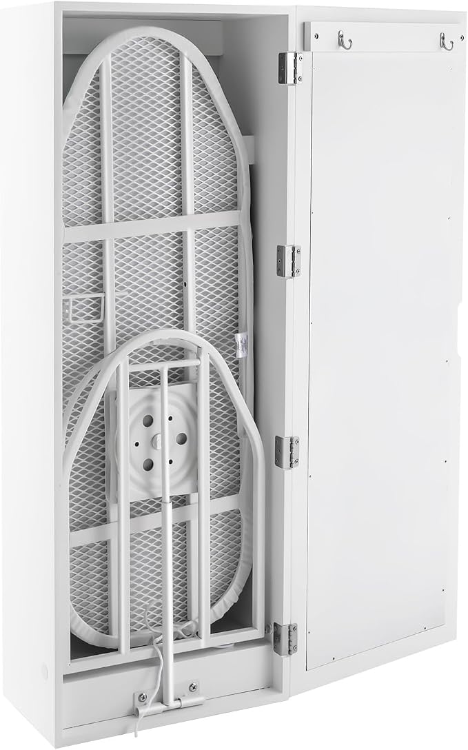 Wall Mounted Ironing Board Cabinet, Built in Ironing Board Closet Folding - Image 9
