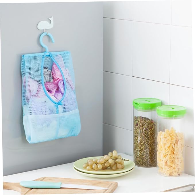 4pcs Mesh Clothespin Storage Bag Rotatable Hanger Multipurpose Organizer - Image 9