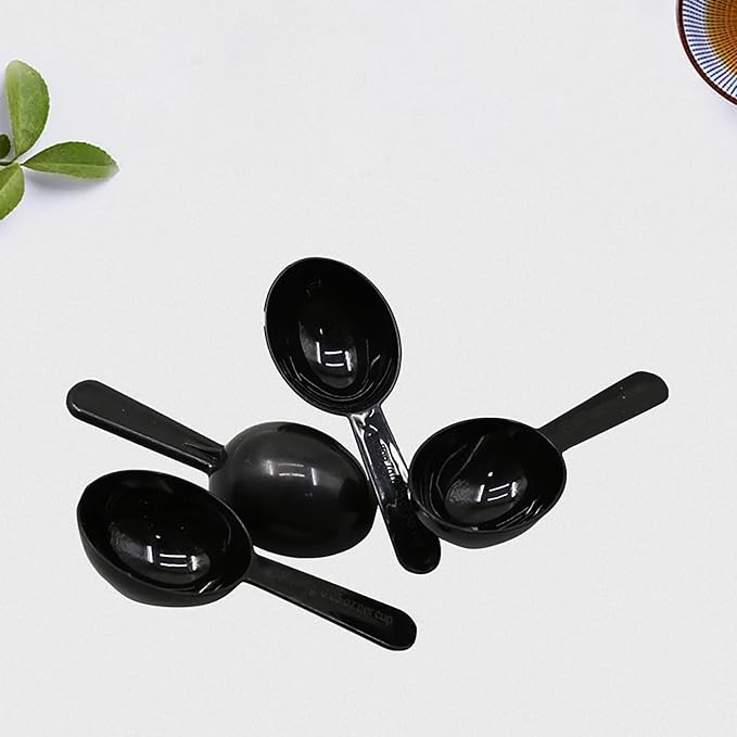 12PCS 7g Tablespoon Scoop Plastic Coffee Bean Measuring Spoon Black Coffee - Image 3