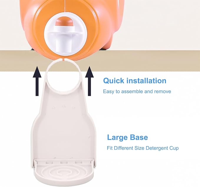 4 PCS Laundry Detergent Cup Holder & Nozzle Force-Saving Switch, Plastic Liquid - Image 5