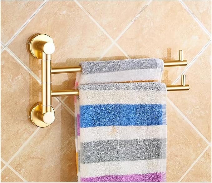 ZHOUXIAO Modern Swing Out Towel Bar Gold Finish/Towel Racks by Unknown