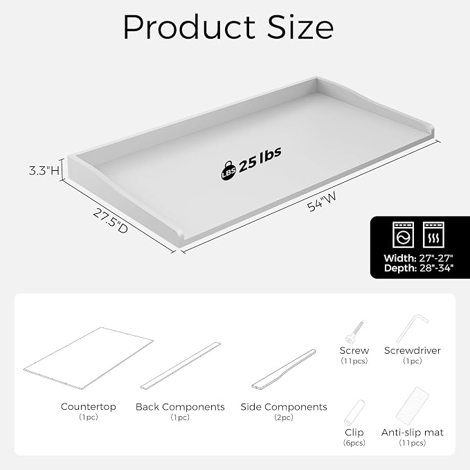 Washer Dryer Countertop, Laundry Countertop Organizer - Image 3