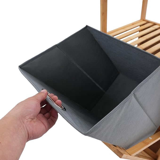 Freestanding Hamper Laundry Hamper Cabinet Hidden Laundry Hampers Flip Cabinet - Image 7