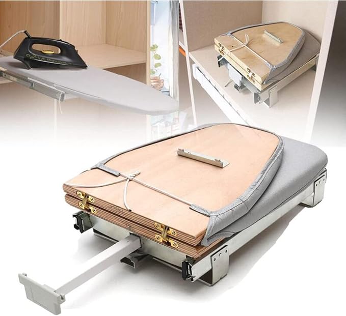 Ironing Board Retractable Pull Out Ironing Board Closet Sliding Out Swivel Iron by Unknown
