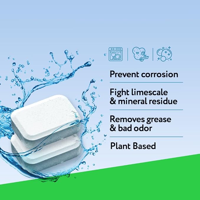 XROM Dishwasher Cleaner Tablets, Plant Based, Deep Clean and Descaler, Removes - Image 7