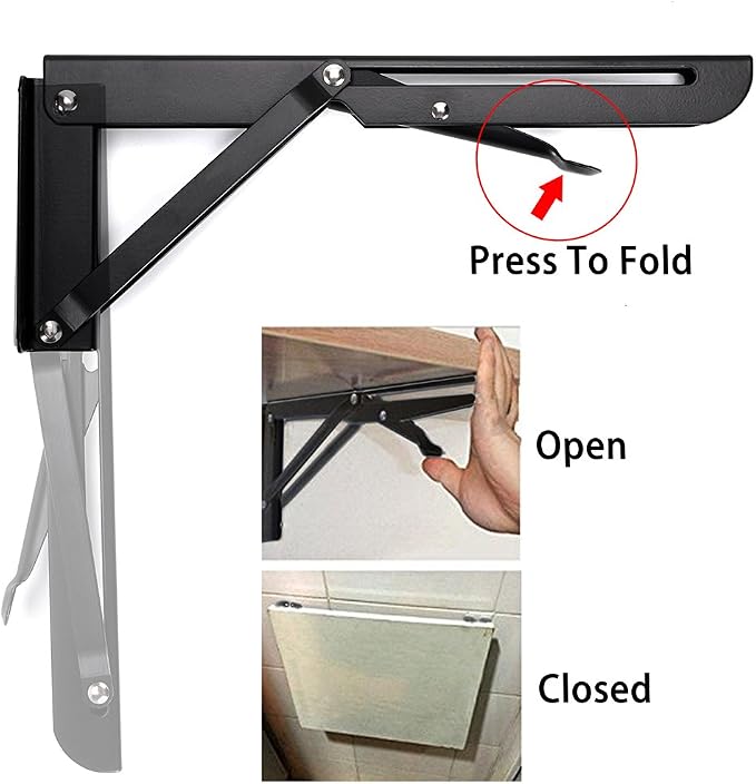 Sumnacon Sturdy Folding Shelf Brackets - Image 4