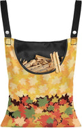 Maple Clip Storage Bag Portable Laundry Clothes Pin Holder Machine Washable by Psesaysky