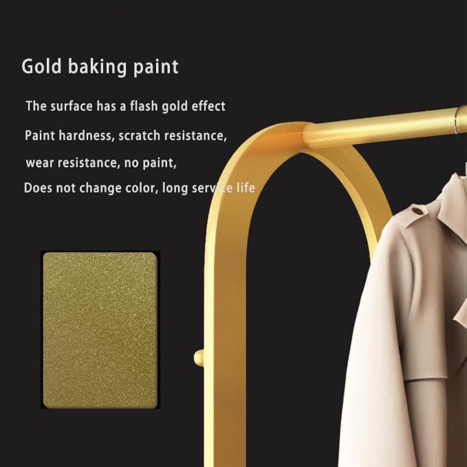 Gold Clothing Rack, Metal Garment Rack - Image 2