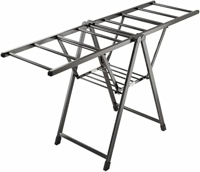 Heavy Duty Clothes Drying Rack, Foldable Stainless Steel Laundry Stand by Unknown