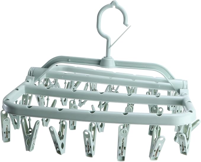 Foldable Plastic Clip Drying Rack by SOLUSTRE