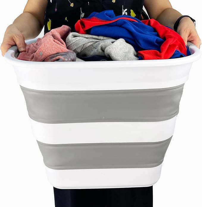 SAMMART 40L Collapsible Plastic Laundry Basket - Image 5