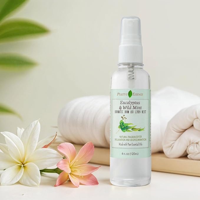 Eucalyptus & Wild Mint Room and Linen Spray, Natural Aromatic Mist Made - Image 3
