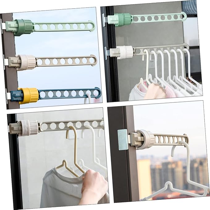 2pcs Retractable Clothesline Hanger Rack Portable Travel Drying Rack - Image 9
