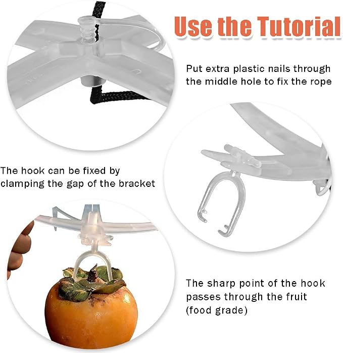 Fruit Hanging Drying Rack, Portable Persimmon Dryer - Image 4