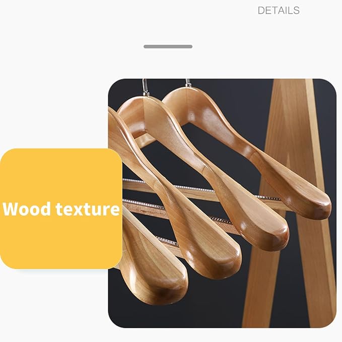 Heavy-Duty Clothes Hanger Wooden Coat - Image 7