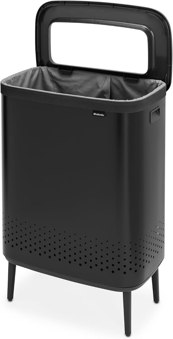 Brabantia Bo Laundry Hamper Hi 2 Compartment Removable Laundry Bag 2 x 12 Gal - Image 4