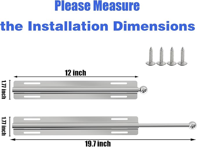 Valet Rod 12 Inch, Valet Rod for Closet Pull Out, Stainless Steel Closet Pull - Image 2