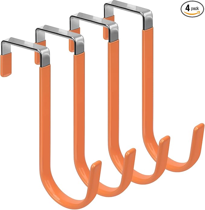 FYY Over the Door Hooks, 4 Pack Door Hangers Hooks by FYY