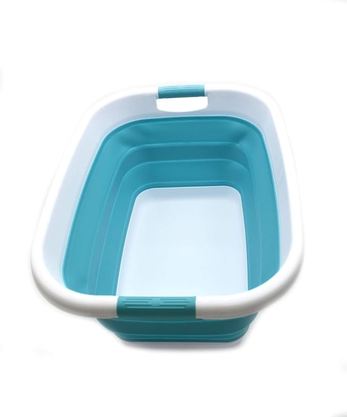 SAMMART 31L Collapsible Plastic Laundry Basket-Foldable Pop Up Storage - Image 3