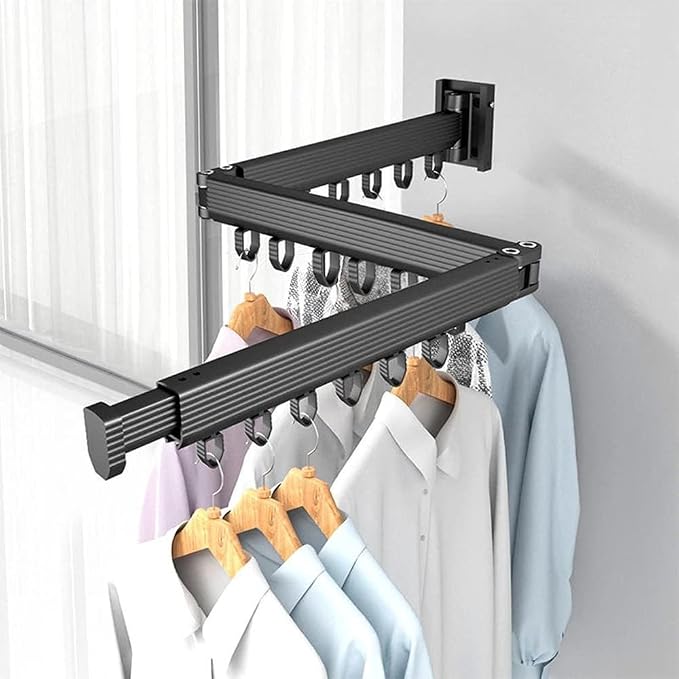 Clothes Drying Rack, Laundry Drying Rack, Wall Mounted Clothes Rack, Clothes - Image 4