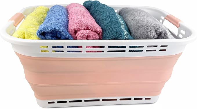 SAMMART 42L Collapsible Plastic Laundry Hamper/Basket - Image 5