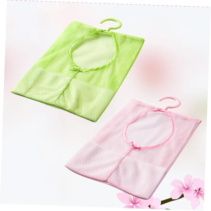 4pcs Mesh Clothespin Storage Bag Rotatable Hanger Multipurpose Organizer - Image 6