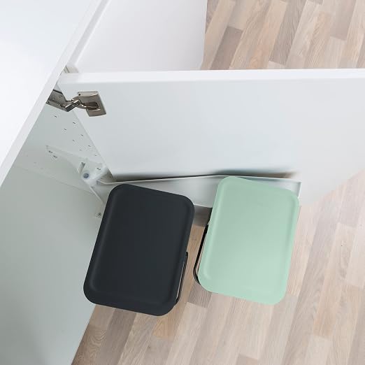 Brabantia Sort & Go Built-in Cupboard Recycling Cans Double Door Mounted Trash - Image 5