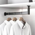 Cloakroom/Balcony Garment Rail Bar, Premium Oval Wardrobe Pole by Unknown