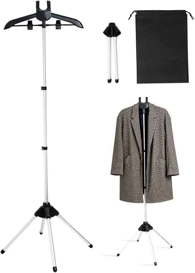 Garment Steamers Stand Foldable Adjustable Steaming Rack - Image 3