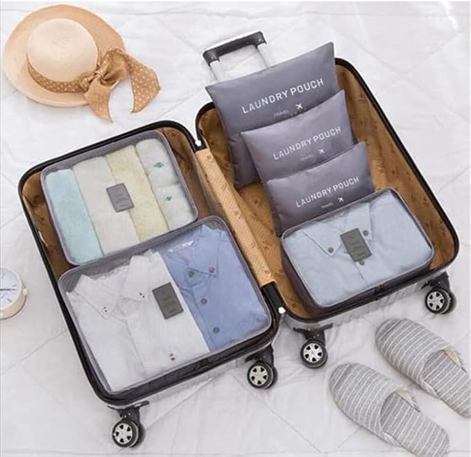 6 PCS Packing Cubes for Carry on Luggage - Image 3