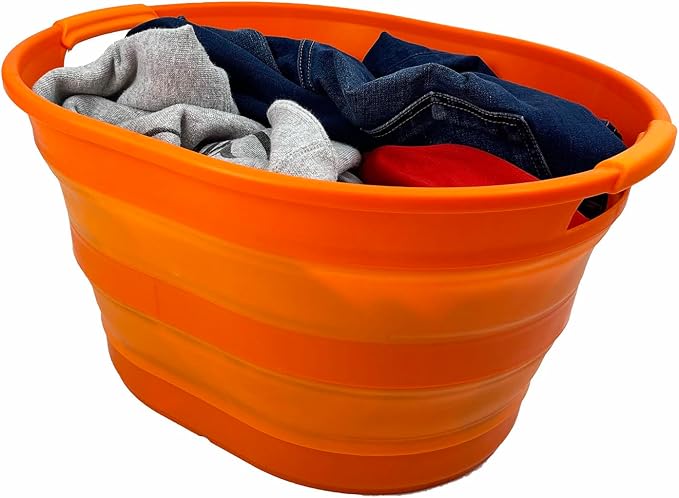 SAMMART 23L Collapsible Plastic Laundry Basket - Image 9