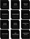 Bathroom Label Stickers for Organizing, Waterproof Label Stickers for Bottles by HVSWLY